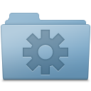 Setting Folder Blue Icon 128x128 png